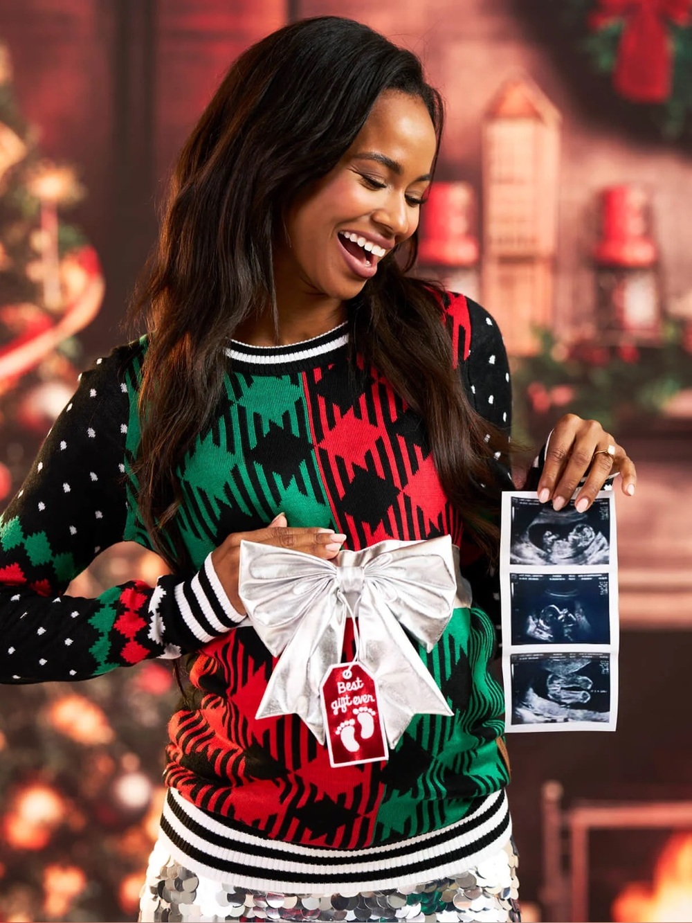 Maternity Christmas Sweater XXL